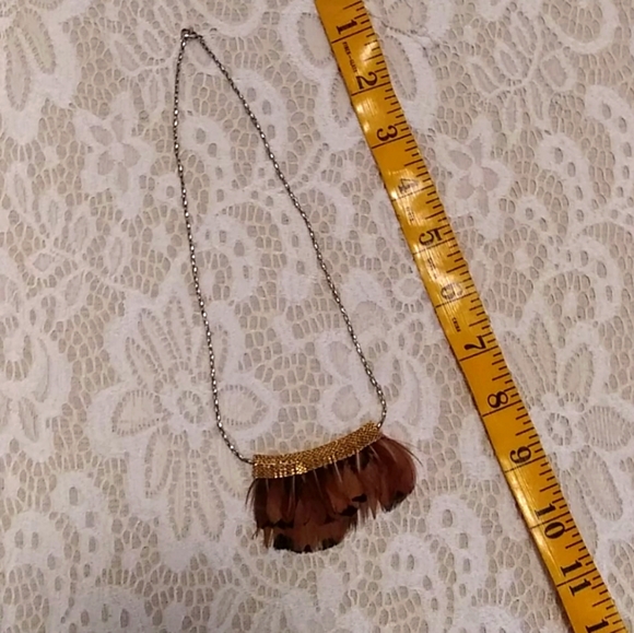 Anthropologie feather necklace - Picture 3 of 7